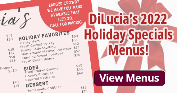 Holiday Dining at DiLucias Catering and Banquet Facility